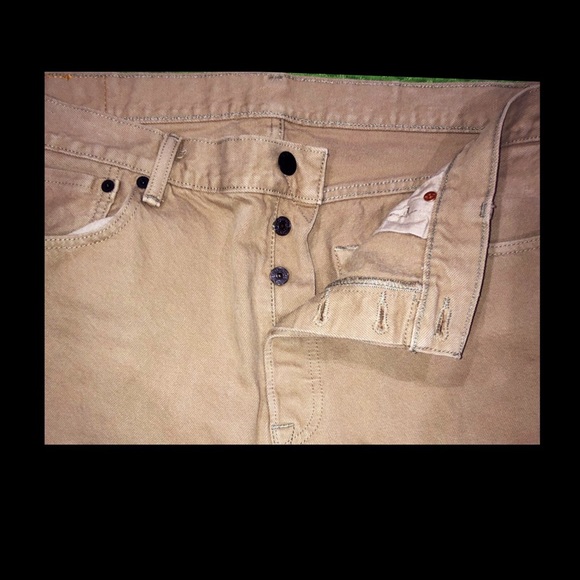 Levi's Other - Levi Strauss 501 Button Fly Tan Size 36 x 34